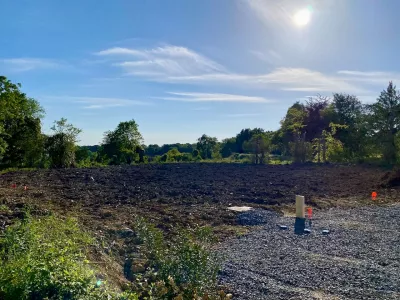 Travaux d'aménagement en cours